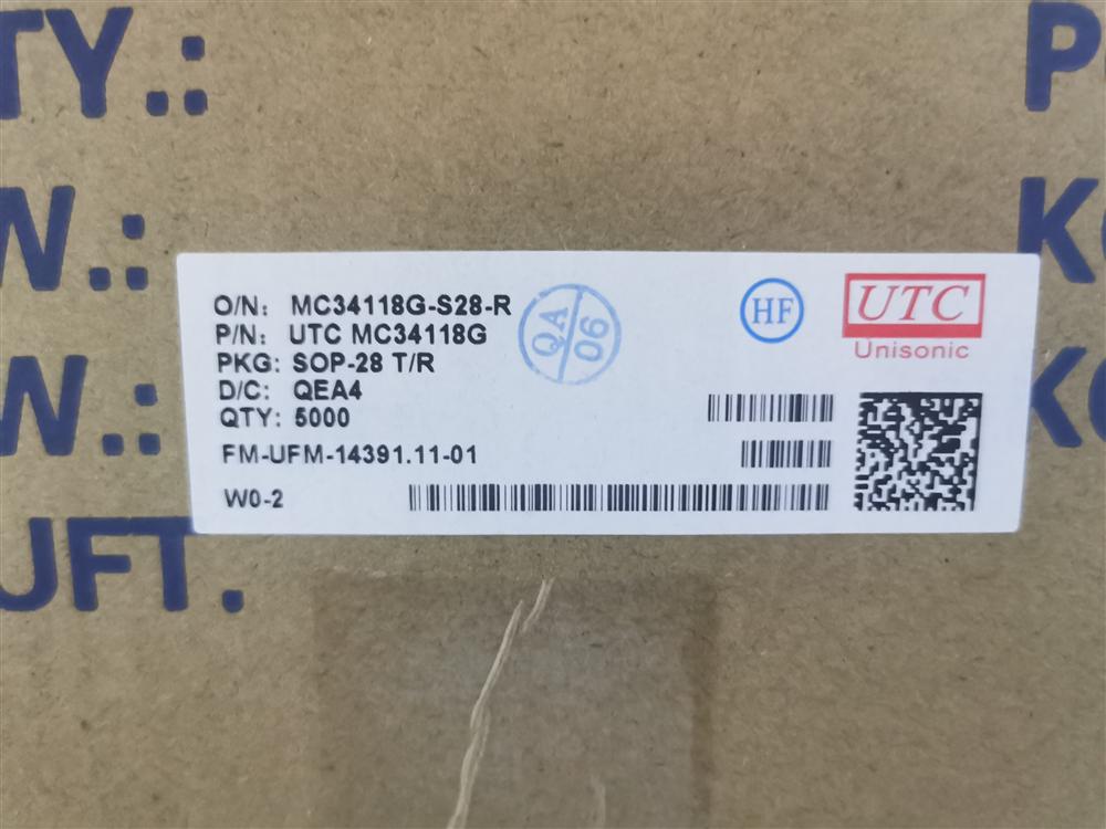 UTC音频放大器现货供应MC34118G