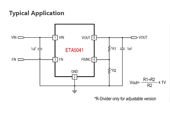 供应ETA高压低功耗LDO芯片-ETA5041V330NS2F  