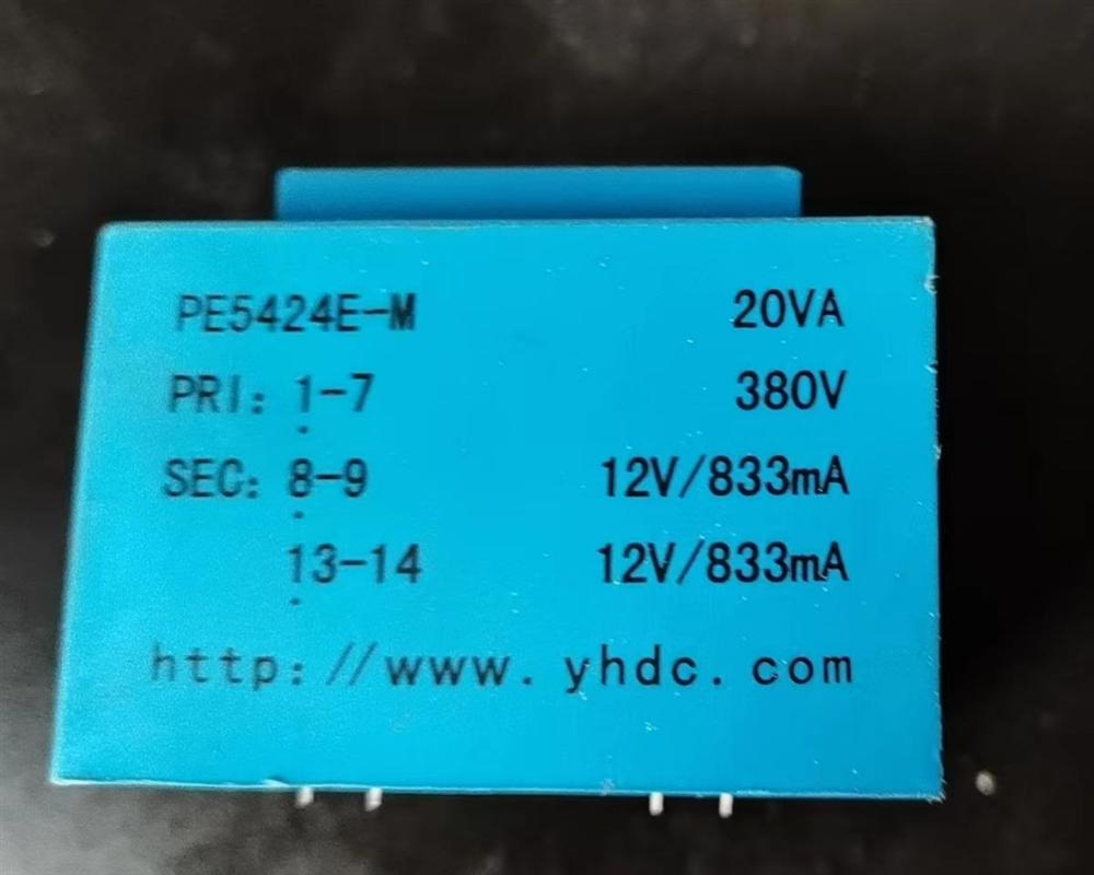 供应定制PE5424E-M 20VA/380V/12V×2变压器 时间约7个工作日