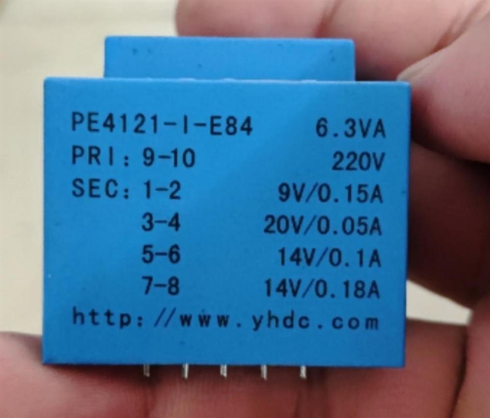供应定制PE4121-I-E84灌封变压器6.3VA220V9V20V14V14V 约7个工作日