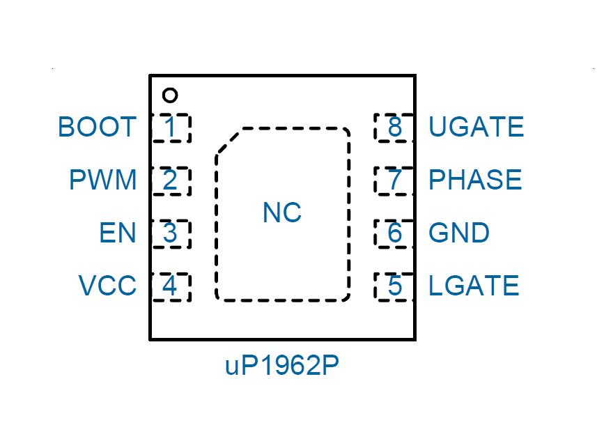 供应uP1962PDN8 UPI双高压12V MOSFET驱动器
