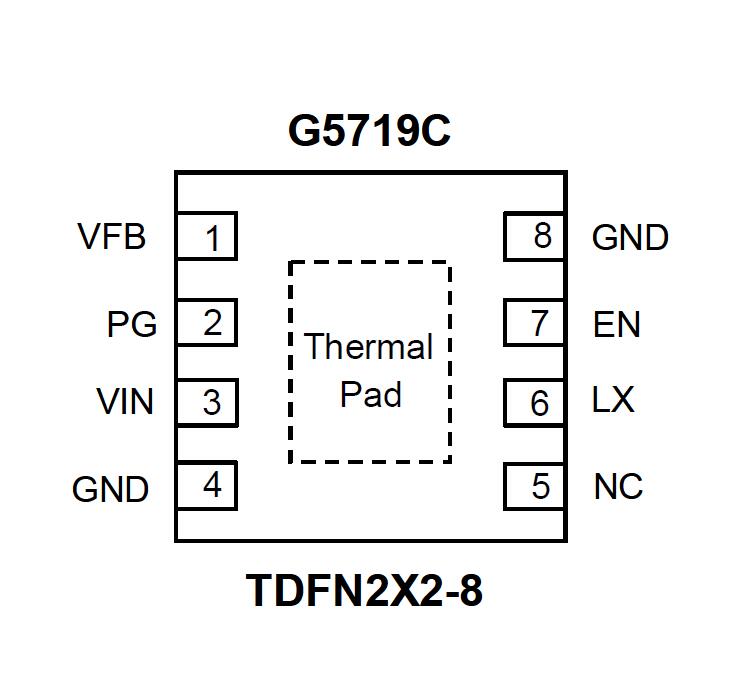 供应G5719CRC1U 致新高效同步降压调节器