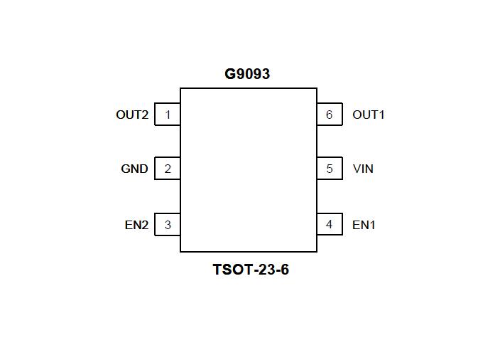 供应G9093NHTP1U 致新双低压差线性稳压器