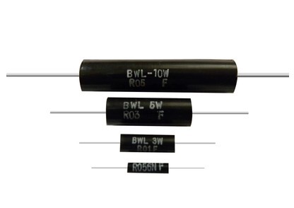BWL塑封型低阻值，低电感线绕电阻器 