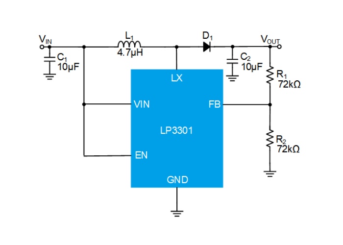 供应微源半导体 LP3301 1MHz升压转换器
