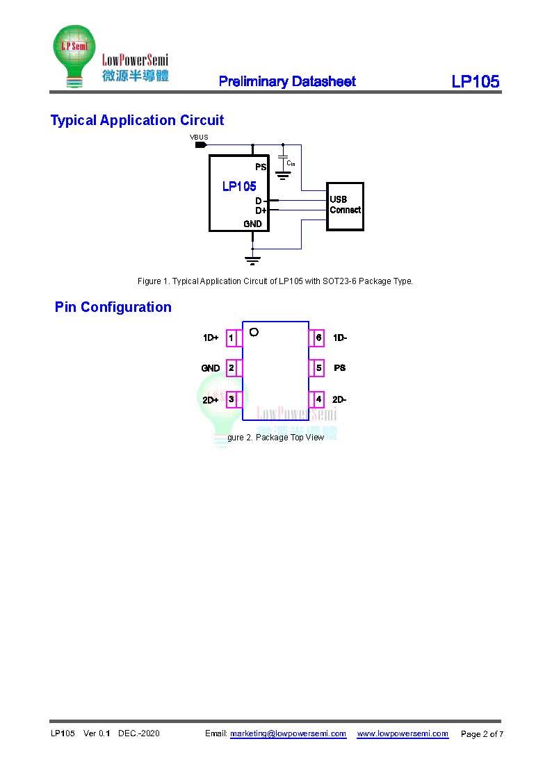 ӦLP105B6F ΢ԴUSB DCPоƬ