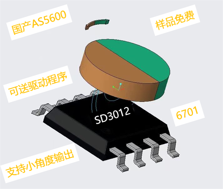SD3012 国产AS5600，电位计旋钮替代方案