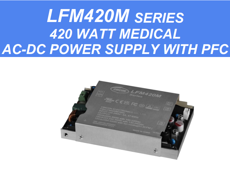 供应CINCON底板安装开关电源模块420W系列LFM420M120C LFM420M240C