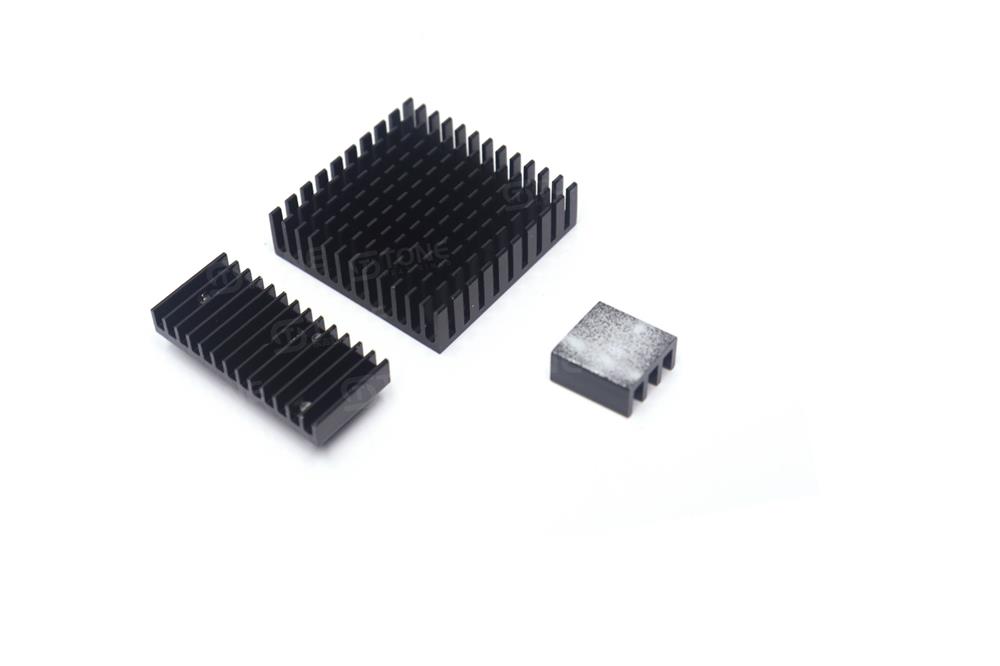 纯铝型材散热片开槽带导热背胶贴显卡CPU板散热器可定制