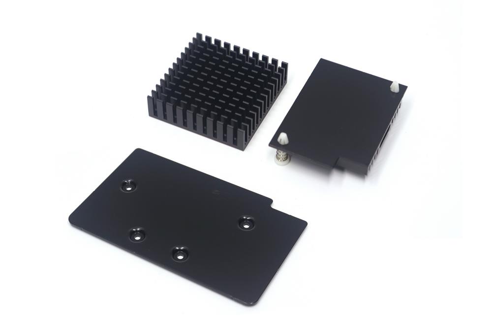 东吉散热纯铝型材散热片开槽带导热背胶显卡CPU板散热器可定制