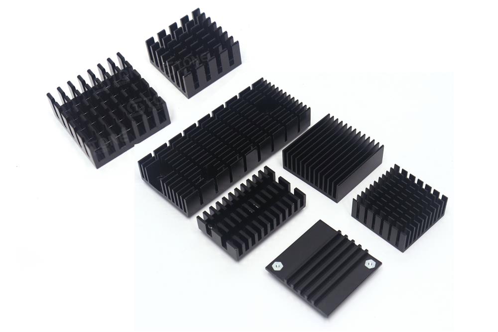 定制铝型材氧化黑散热片，适用于LED灯带、电器CPU、显卡及电子器械高效散热