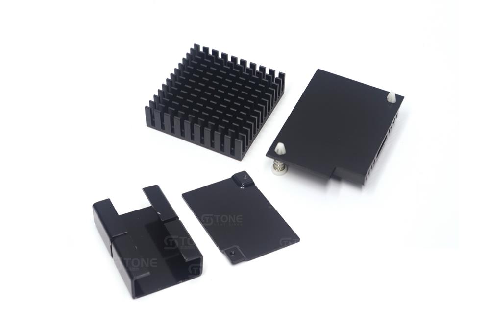 铝型材超薄散热片芯片CPU电子电源硬盘带导热贴铝块 可定制