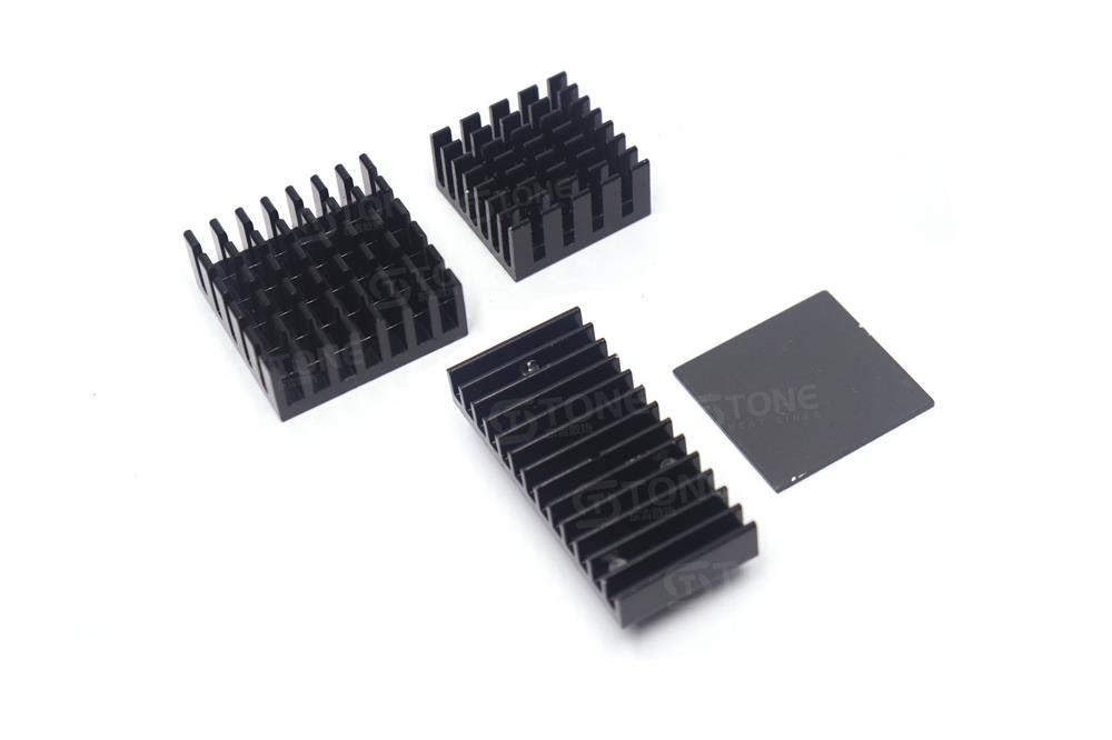 铝型材密齿散热片 芯片CPU功率板带导热贴铝块 可定制