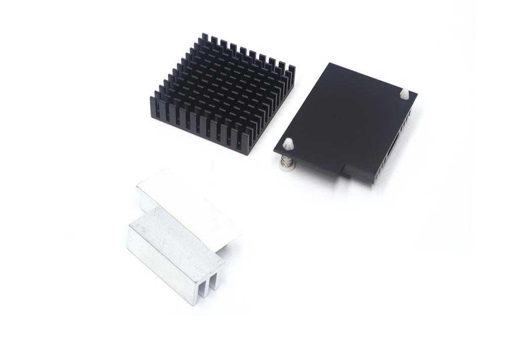 铝型材密齿散热片 CPU功放电源带导热贴铝板铝块可定制