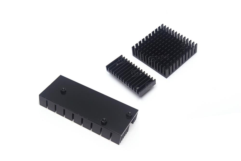 铝型材散热定制，剖槽黑色设计，适配显卡、机顶盒等，高效散热电子芯片CPU