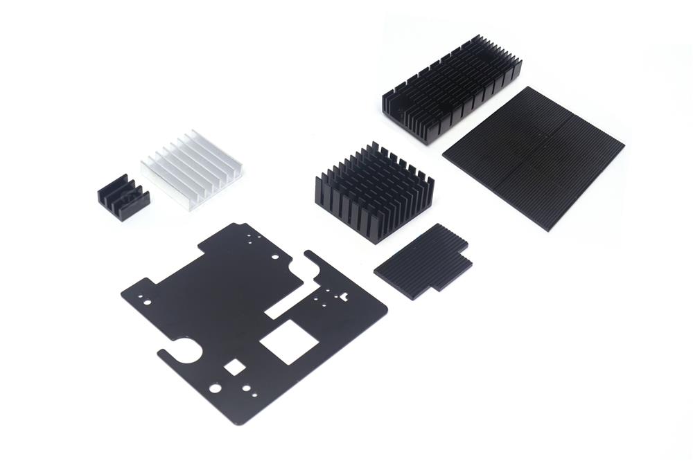 铝型材散热片 功放PCB板电源路由器显存大功率带导热铝块
