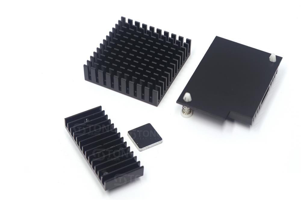 铝型材散热片 功放PCB板电源显存大功率带导热铝块可定制