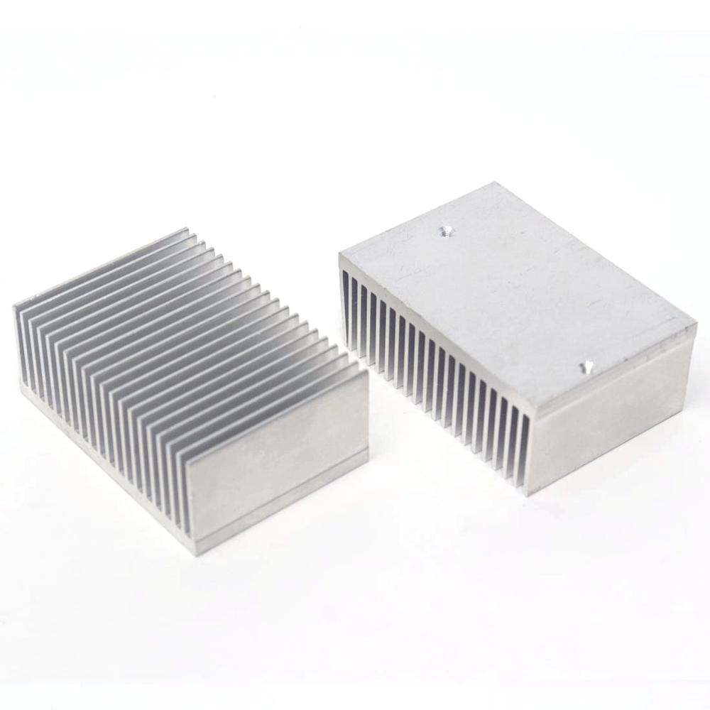 铝型材散热片，黑色外观，高效散热电子芯片，大功率铝制散热块