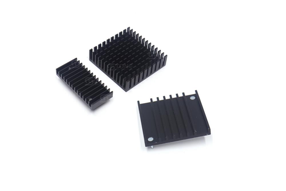 东吉散热铝型材散热片 电子主板芯片电源驱动带导热贴铝块可定制