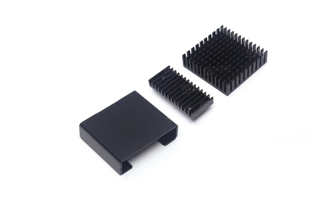 铝型材散热片芯片CPU树莓派显存电源带导热贴铝块可定制