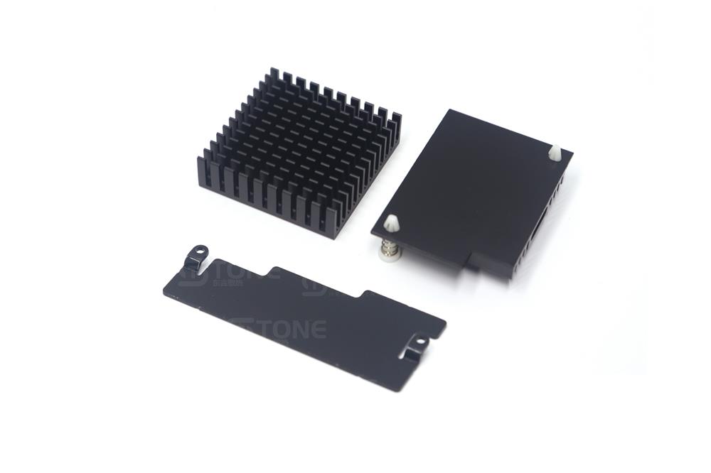 铝型材散热片 芯片CPU显卡电源带导热贴铝块 可定制