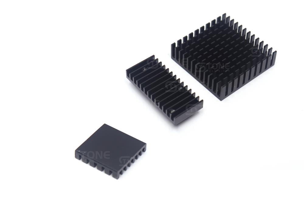 铝型材散热片芯片PCB板电源模块带导热贴小铝块 可定制