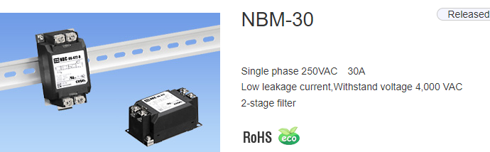 供应NBM-30系列电源噪声滤波器NBM-30-471-D NBM-30-221 