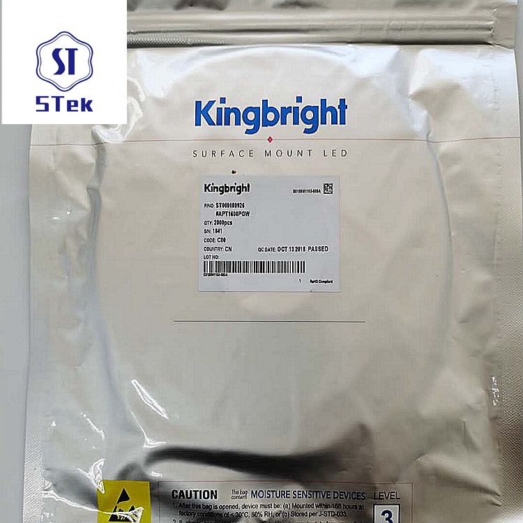  Kingbright APT1608QGW现货供应可订货