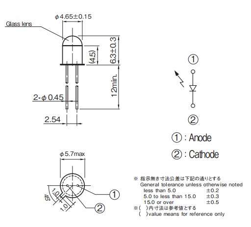 KL443红色发光二极管