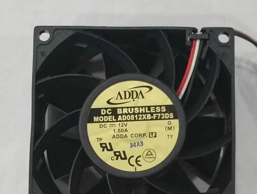 全新ADDA风扇AD0812XB-F73DS DC12V  1.50A 