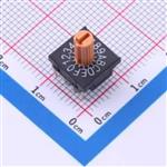 日本NKK进口10mmDIP旋转开关FR01KR16P-S编码开关