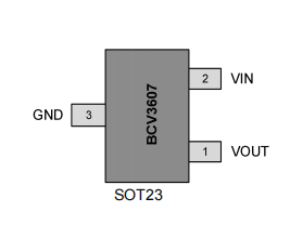 耐压50V过流1.3A高边保护芯片BCV3607