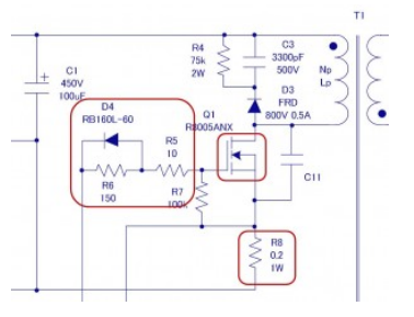 绝缘型反激式转换器电路设计之主要部件的选定－MOSFET相关(一)