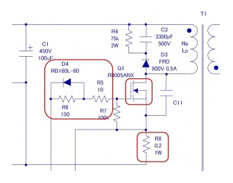 绝缘型反激式转换器电路设计之主要部件的选定－MOSFET相关(二)
