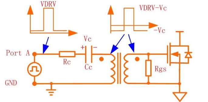 单端变压器耦合MOS管驱动电路