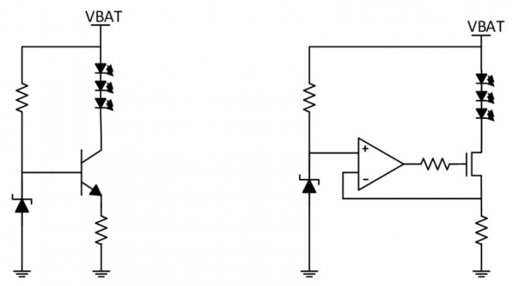 使用集成线性 LED 驱动器替代分立 LED 电路设计