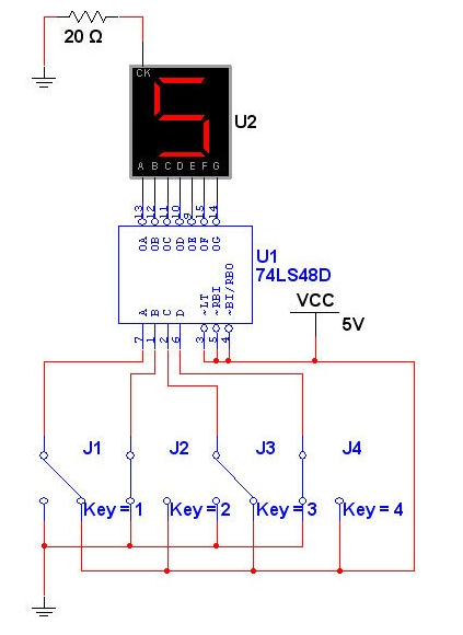 MulTIsim10ʹ74LS48·